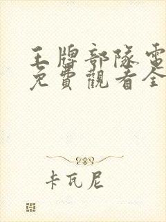 王牌部队电视剧免费观看全集