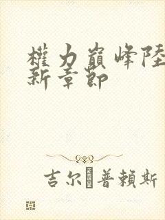 权力巅峰陆皓最新章节