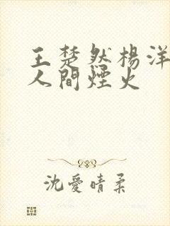 王楚然杨洋我的人间烟火