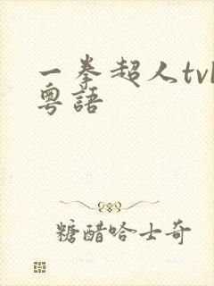 一拳超人tvb粤语