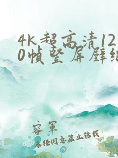 4k超高清120帧竖屏壁纸