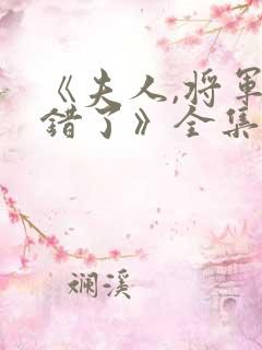 《夫人,将军知错了》全集