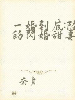 一婚到底:陆少的闪婚甜妻