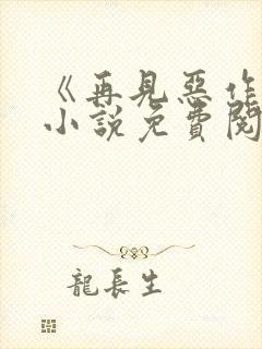 《再见恶作剧》小说免费阅读