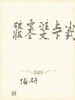 破云淮上小说正版全文下载