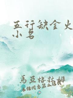 五行缺金火男孩小名