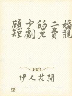 顾少的二婚甜妻短剧免费观看全集