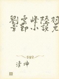 刘云峰陆羽最新章节小说免费阅读