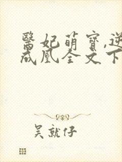 医妃萌宝,逆袭成凰全文下载