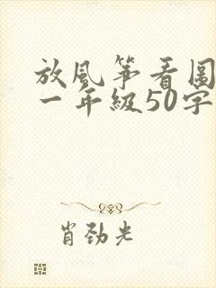 放风筝看图写话一年级50字