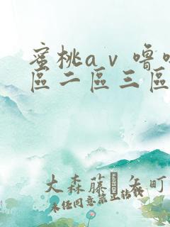 蜜桃aⅴ噜噜一区二区三区