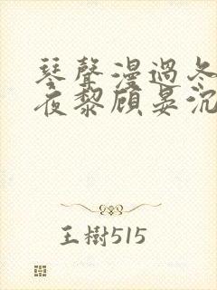 琴声漫过冬夜苏夜黎顾晏沉小说最新章节