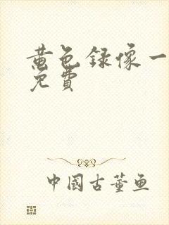 黄色录像一级片免费