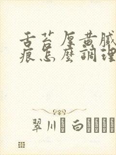 舌苔厚黄腻有齿痕怎么调理