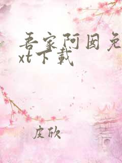 吾家阿囡免费txt下载