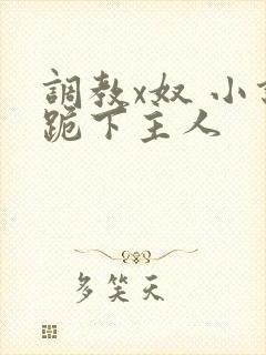 调教x奴 小说跪下主人