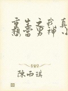 重生之我真的没想当男神 小说