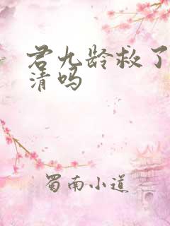 君九龄救了黄子清吗