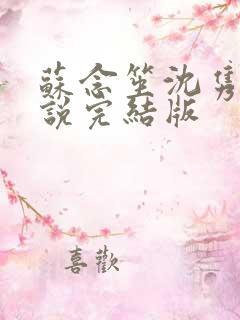 苏念笙沈隽西小说完结版