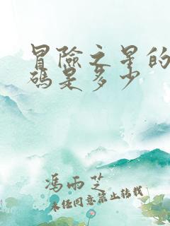 冒险之星的兑换码是多少