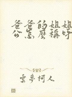 爸爸的姐姐的老公怎么称呼