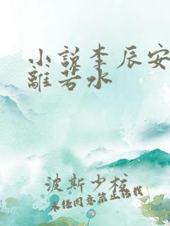 小说李辰安,钟离若水