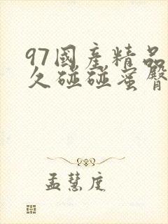 97国产精品久久碰碰蜜臀