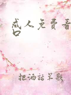 成人免费看片入口