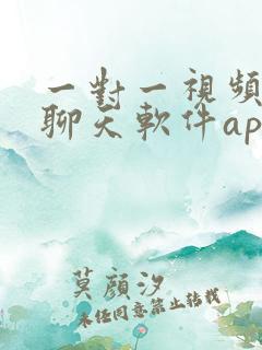 一对一视频聊天聊天软件app