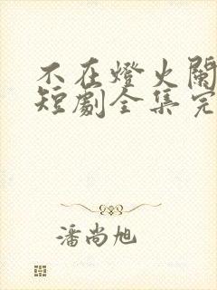 不在灯火阑珊处短剧全集完整版