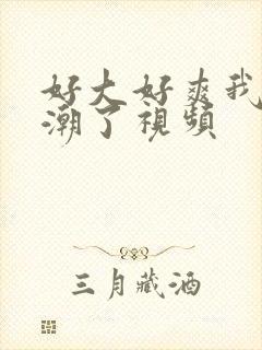 好大好爽我要高潮了视频