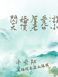 闪婚厚爱:误嫁天价老公小说