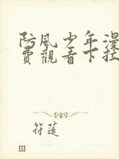 防风少年漫画免费观看下拉式