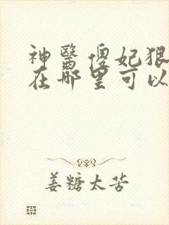 神医傻妃狠嚣张在哪里可以看