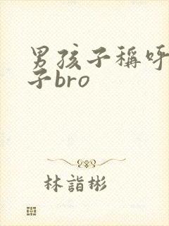 男孩子称呼女孩子bro