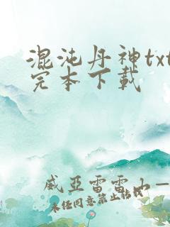 混沌丹神txt完本下载
