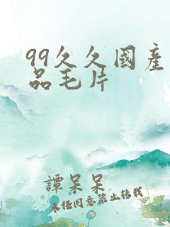 99久久国产精品毛片