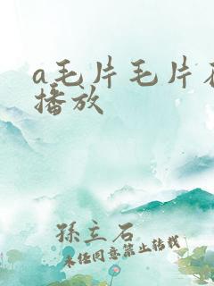 a毛片毛片在线播放