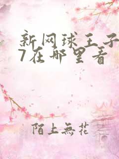 新网球王子u17在哪里看