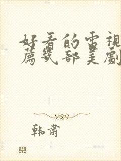 好看的电视剧推荐几部美剧有哪些