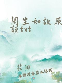 周生如故原著小说txt