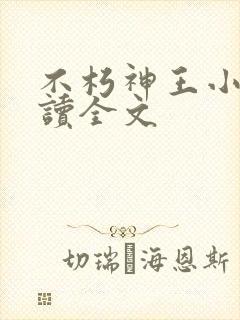 不朽神王小说阅读全文