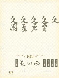 久久久久久精品国产免费