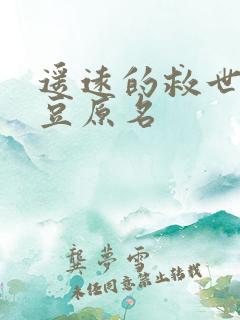 遥远的救世主豆豆原名