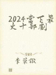 2024当下最火十部剧