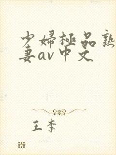 少妇极品熟妇人妻av中文