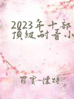 2023年十部顶级耐看小说