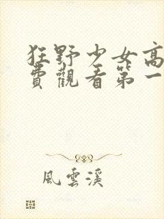 狂野少女高清免费观看第一季电视剧