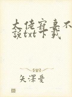 大佬宠妻不腻小说txt下载