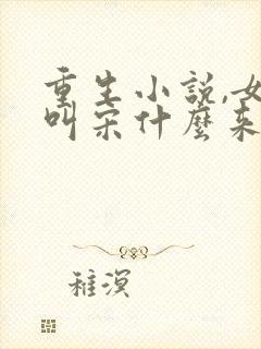 重生小说,女主叫宋什么来的